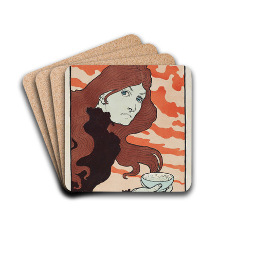 Vitrioleuse (The Acid Thrower) by Eugne Grasset Drink Coasters - set of 4