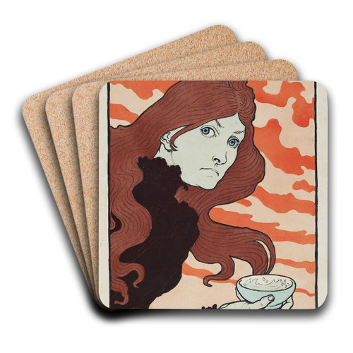 Vitrioleuse (The Acid Thrower) by Eugne Grasset Art Drink Coaster set