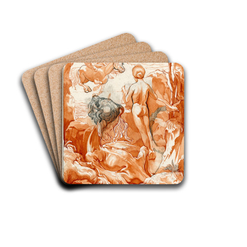 Andromeda by Johannes Josephus Aarts Drink Coasters - set of 4 Andromeda by Johannes Josephus Aarts Drink Coasters - set of 4