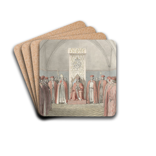 Elefantordenens Indstiftelse by Christoffer Wilhelm Eckersberg Drink Coasters - set of 4