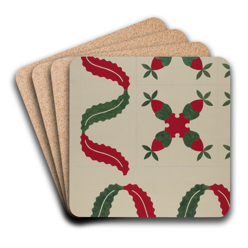 Quilt by Dorothy Posten Art Drink Coaster set