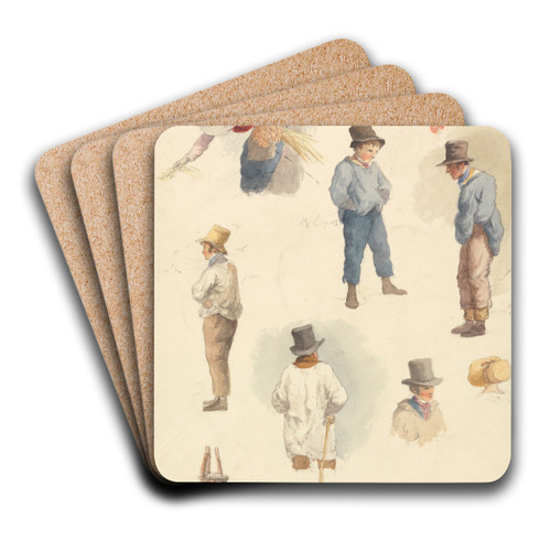 Farm Laborers and Other Studies by Robert Hills Art Drink Coaster set
