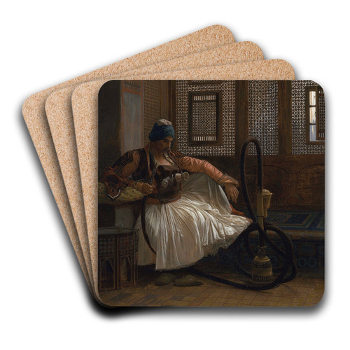 Arnaut fumant by Jean-Lon Grme Art Drink Coaster set