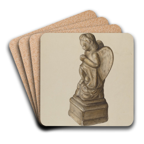 Figurine by Mina Lowry Art Drink Coaster set