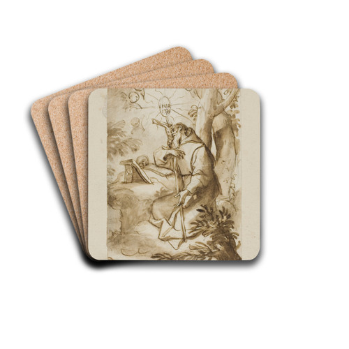 Saint Jerome by Domenico Piola Drink Coasters - set of 4