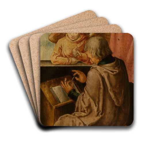 Saint Matthew by Lucas Van Leyden Art Drink Coaster set Saint Matthew by Lucas Van Leyden Art Drink Coaster set