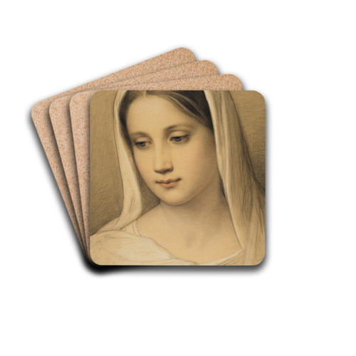 Portrait of a girl by Marie Ellenrieder Drink Coasters - set of 4