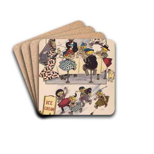 The Woggle-Bug book Pl.09 by Ike Morgan Drink Coasters - set of 4
