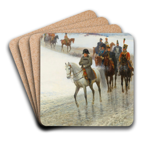 Napoleon leading his army by Jan Van Chelminski Art Drink Coaster set Napoleon leading his army by Jan Van Chelminski Art Drink Coaster set