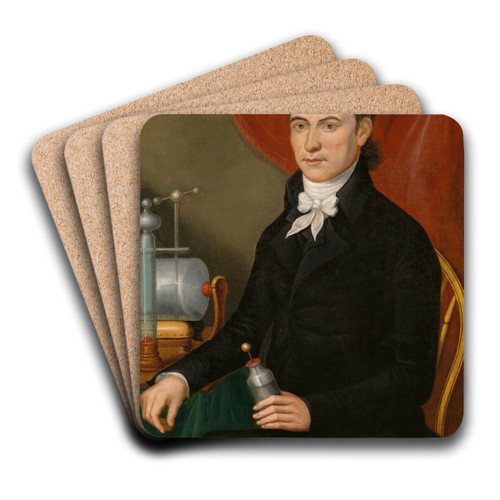 David Wiley by Charles Peale Polk Art Drink Coaster set David Wiley by Charles Peale Polk Art Drink Coaster set