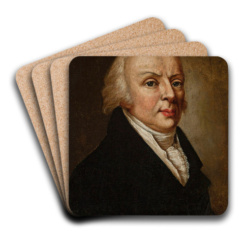 Portrait of Jdrzej niadecki by Franciszek Smuglewicz Art Drink Coaster set