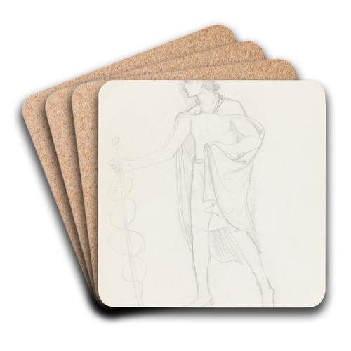 Mercurius by Antoon Derkinderen Art Drink Coaster set