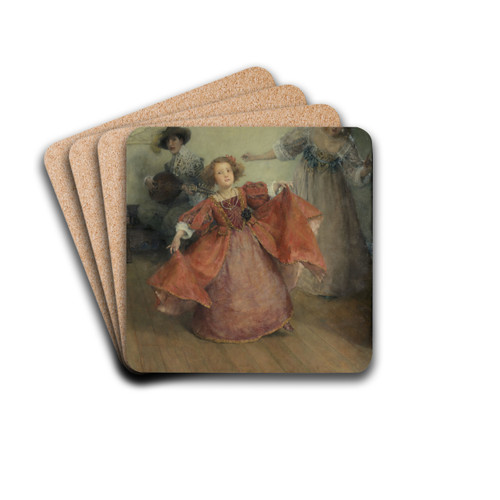 Airs and graces by Laura Theresa Alma-Tadema Drink Coasters - set of 4