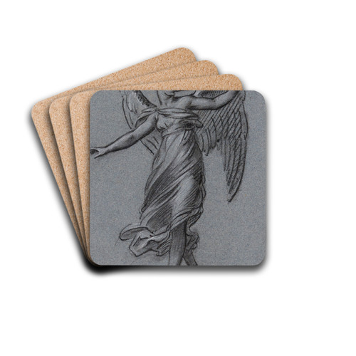 La Renomme by Pierre-Paul Prud'hon Drink Coasters - set of 4 La Renomme by Pierre-Paul Prud'hon Drink Coasters - set of 4