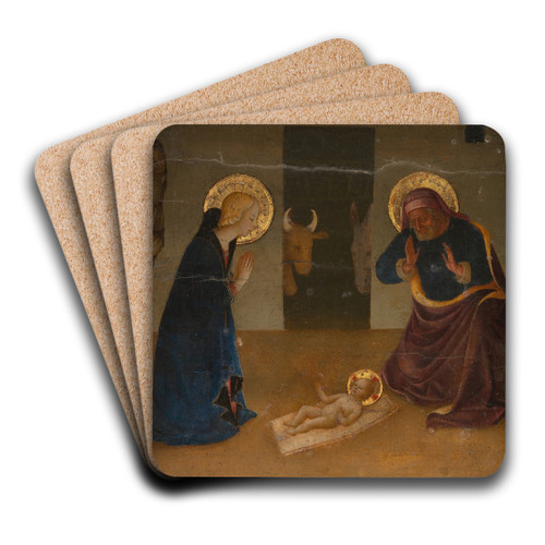 The Nativity by Zanobi Strozzi Art Drink Coaster set