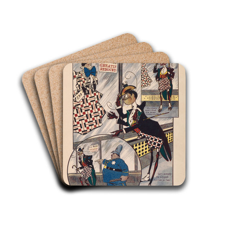 The Woggle-Bug book Pl.02 by Ike Morgan Drink Coasters - set of 4