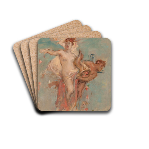 L'Abondance by Lon Franois Comerre Drink Coasters - set of 4