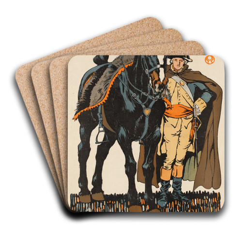 Collier's Feb 22 1908 by Edward Penfield Art Drink Coaster set Collier's Feb 22 1908 by Edward Penfield Art Drink Coaster set