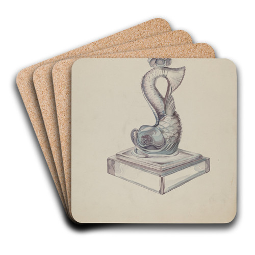 Candlestick by Roberta Elvis Art Drink Coaster set