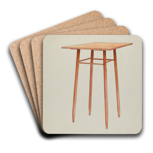 Shaker Stand by Ray Holden Art Drink Coaster set Shaker Stand by Ray Holden Art Drink Coaster set
