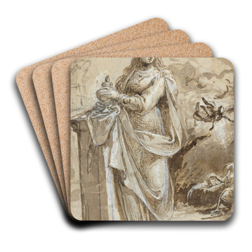 Mary Magdalene by Biagio Pupini Art Drink Coaster set
