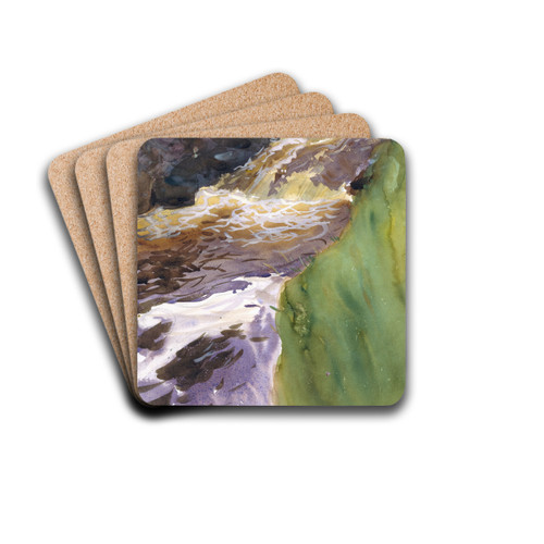 Rushing Water by John Singer Sargent Drink Coasters - set of 4