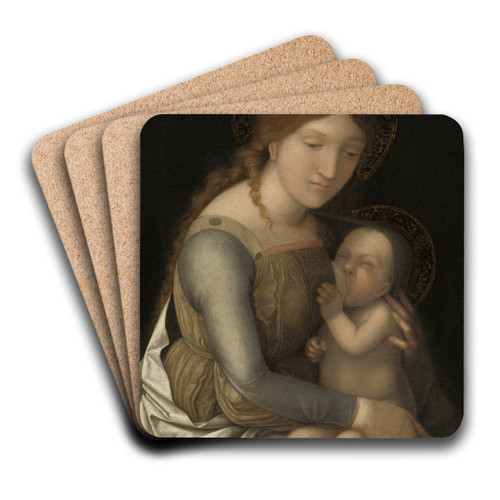 Madonna and Child by Correggio Art Drink Coaster set