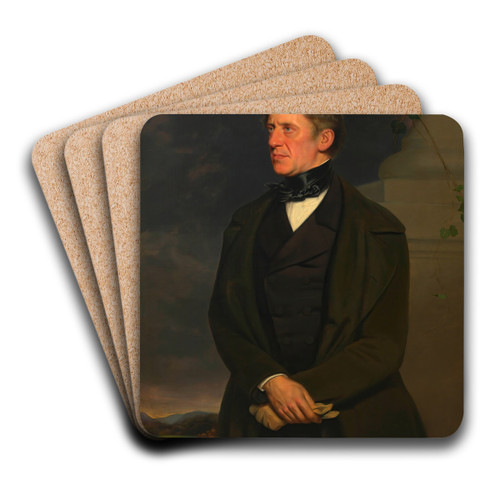 Franz Grillparzer, Schriftsteller by Josef Matthias Aigner Art Drink Coaster set