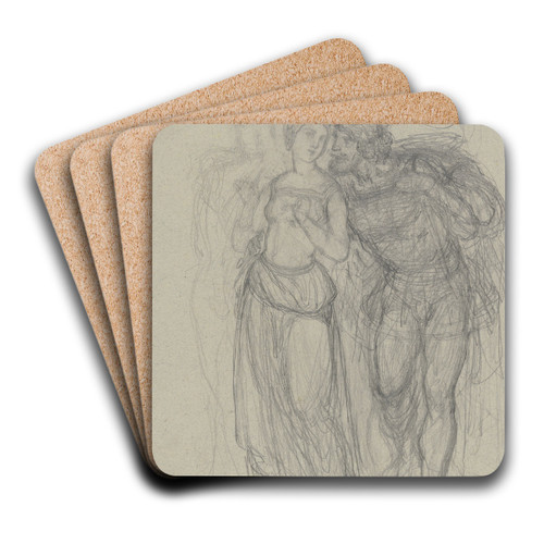 Faust und Gretchen 2 by Ferdinand Fellner Art Drink Coaster set Faust und Gretchen 2 by Ferdinand Fellner Art Drink Coaster set