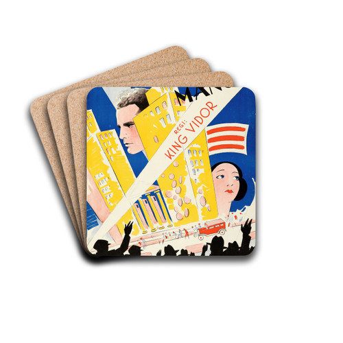 The Crowd by Eric Rohman Drink Coasters - set of 4 The Crowd by Eric Rohman Drink Coasters - set of 4
