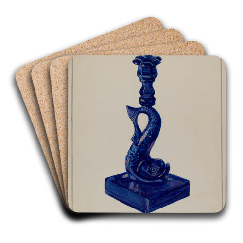 Candlestick by Marcus Moran Art Drink Coaster set