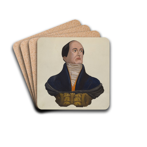 Daniel Webster Figurehead by F.W. Powell Drink Coasters - set of 4