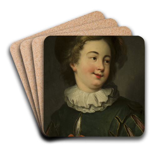 Portrait of a boy by Christian Wilhelm Ernst Dietrich Art Drink Coaster set