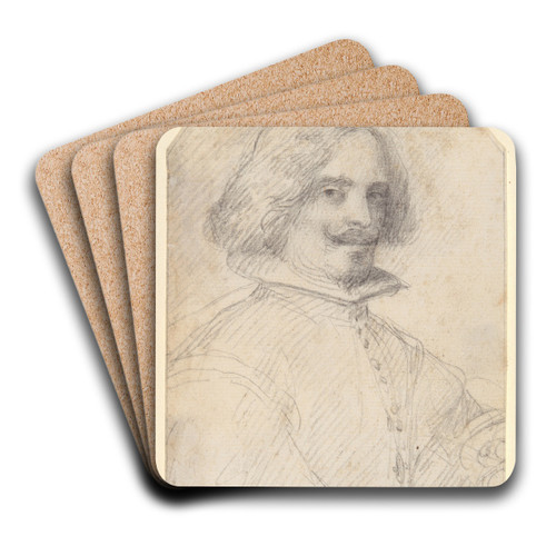 Self-Portrait by Diego Velzquez Art Drink Coaster set