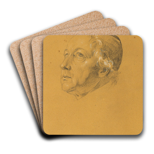 Studie zu 'Manfreds Sterbestunde' by Johann Peter Krafft Art Drink Coaster set