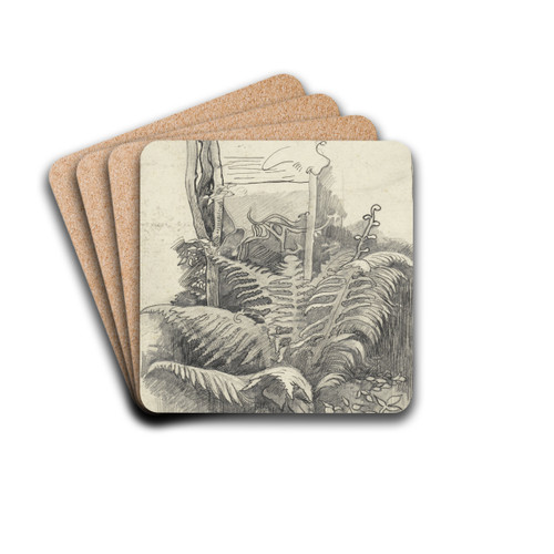 Fern by Richard Nicolas Roland Holst Drink Coasters - set of 4