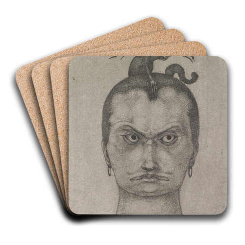 Drohendes Haupt by Paul Klee Art Drink Coaster set