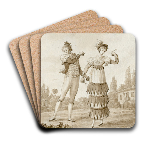 Spaanse dansers by Otto Howen Art Drink Coaster set