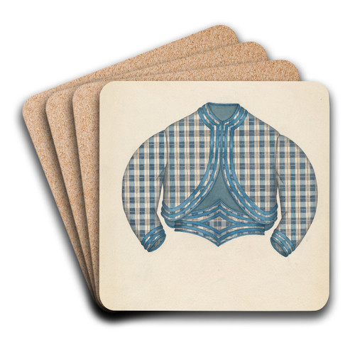 Girl's Jacket by Roberta Spicer Art Drink Coaster set