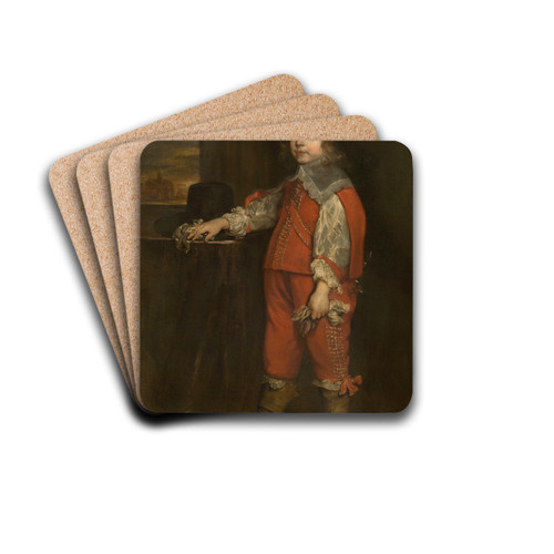 Charles II, when Prince of Wales by Adriaen Hanneman Drink Coasters - set of 4