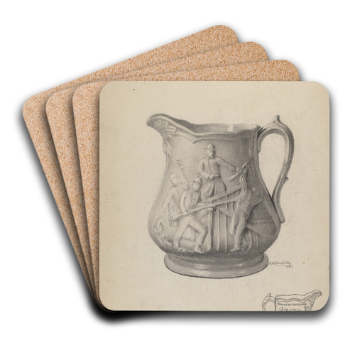 Pitcher by Eugene Shellady Art Drink Coaster set Pitcher by Eugene Shellady Art Drink Coaster set