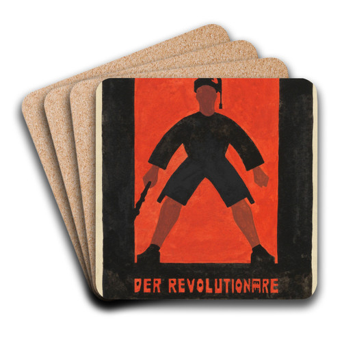 Der revolutionre Michl by Karl Wiener Art Drink Coaster set