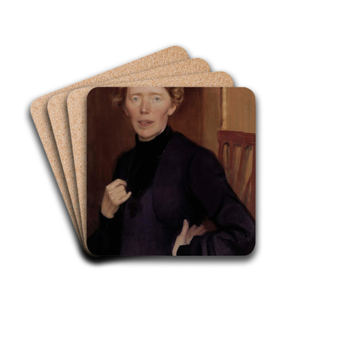 Portrait Of Tekla Hultin by Eero Jrnefelt Drink Coasters - set of 4