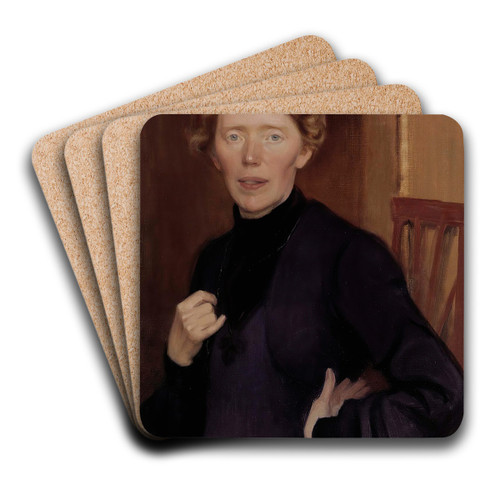 Portrait Of Tekla Hultin by Eero Jrnefelt Art Drink Coaster set
