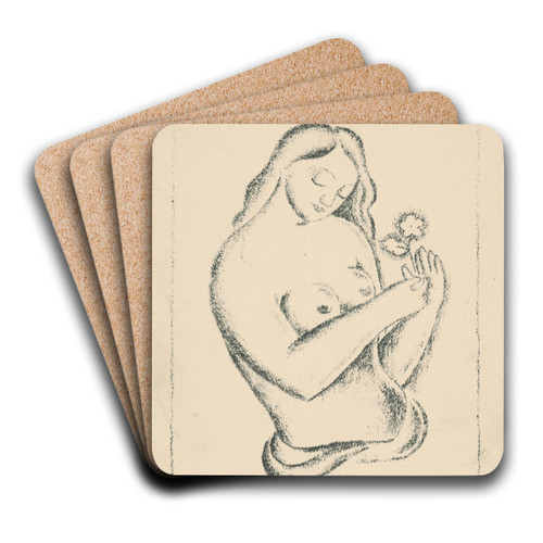 ena s kvetinou by Mikul Galanda Art Drink Coaster set ena s kvetinou by Mikul Galanda Art Drink Coaster set