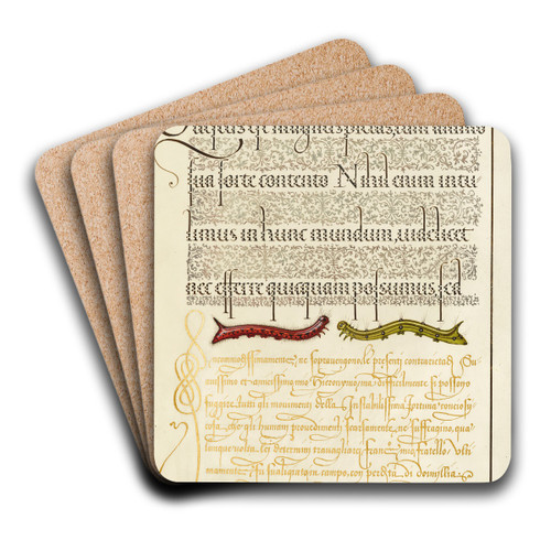 Caterpillars by Joris Hoefnagel Art Drink Coaster set