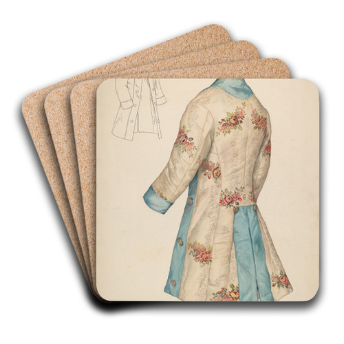 Child's Coat by Lillian Causey Art Drink Coaster set