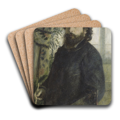 Claude Monet by Pierre-Auguste Renoir Art Drink Coaster set Claude Monet by Pierre-Auguste Renoir Art Drink Coaster set
