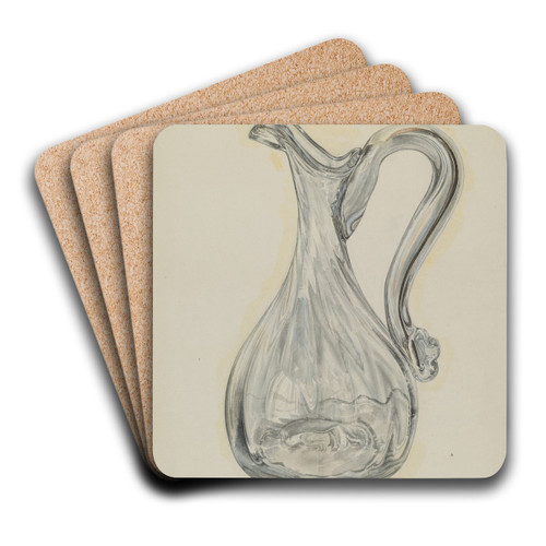 Vinegar Cruet by Ralph Atkinson Art Drink Coaster set