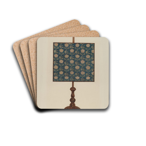 Fire Screen by Rolland Livingstone Drink Coasters - set of 4